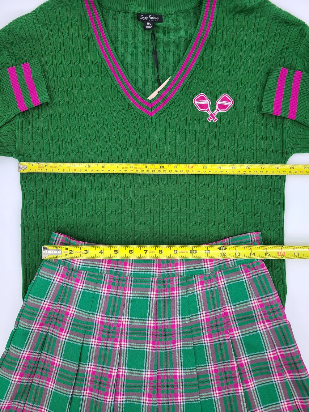 Unique Vintage's Smak Parlour Pickleball Skirt Set Size Medium